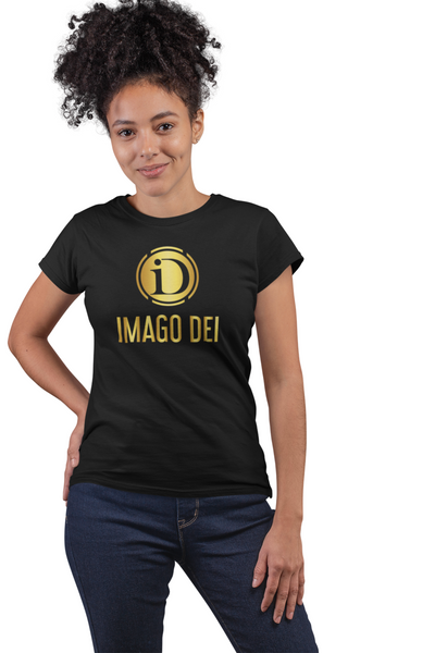 LADIES FITTED IMAGO DEI T-SHIRT.