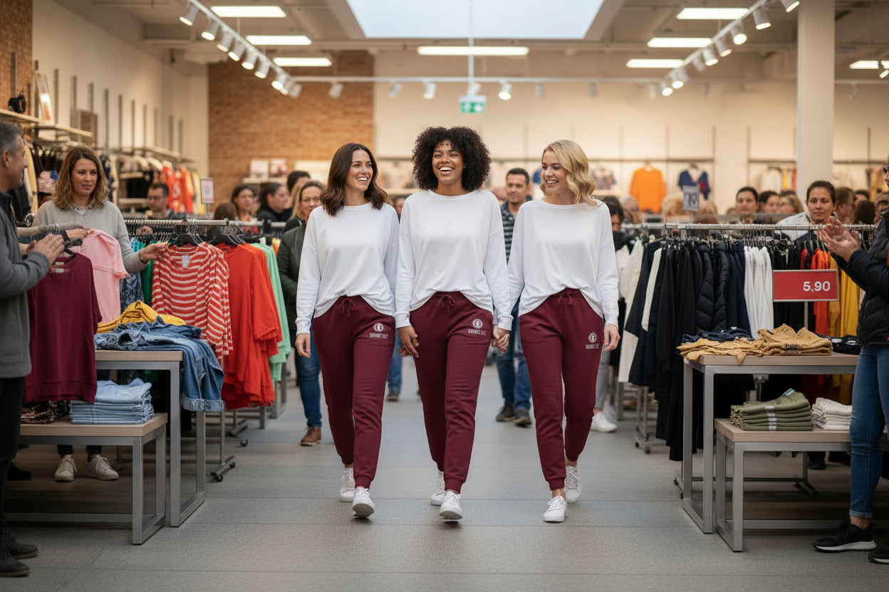 🌸 LADIES EMBROIDERY IMAGO DEI FLEECE SWEATPANTS