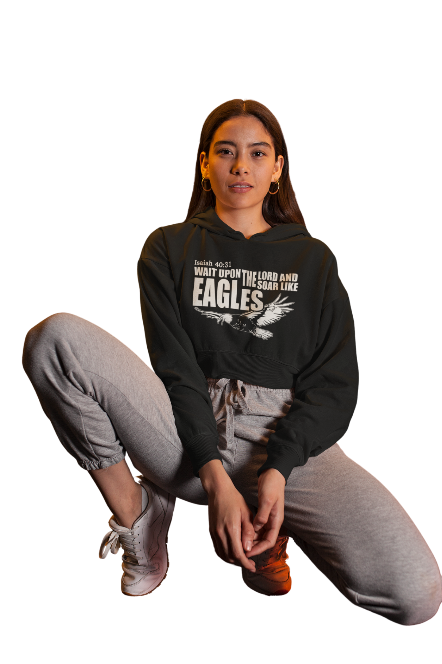 EAGLES CROP HOODIES.