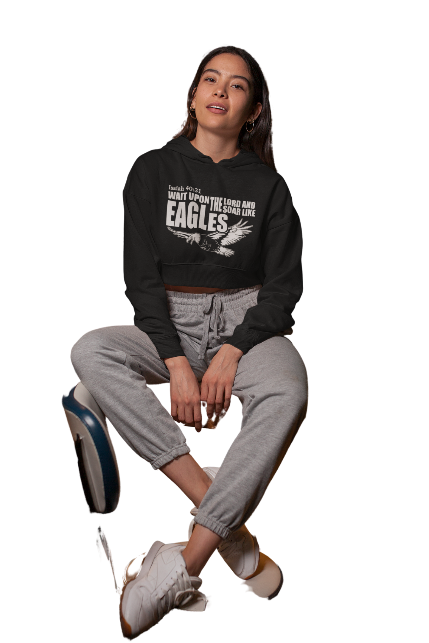 EAGLES CROP HOODIES.