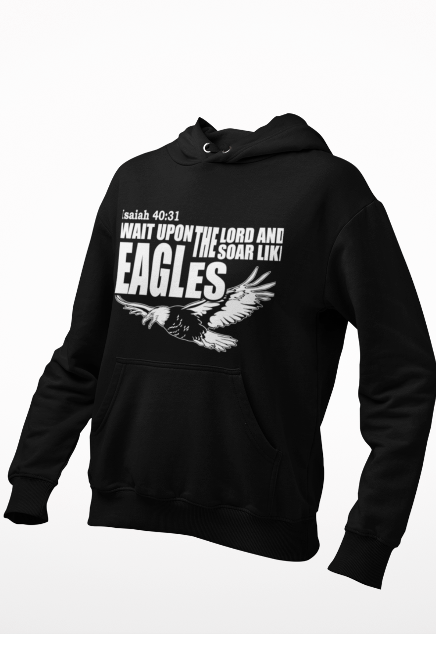 EAGLES LADIES  BLACK HOODIE.