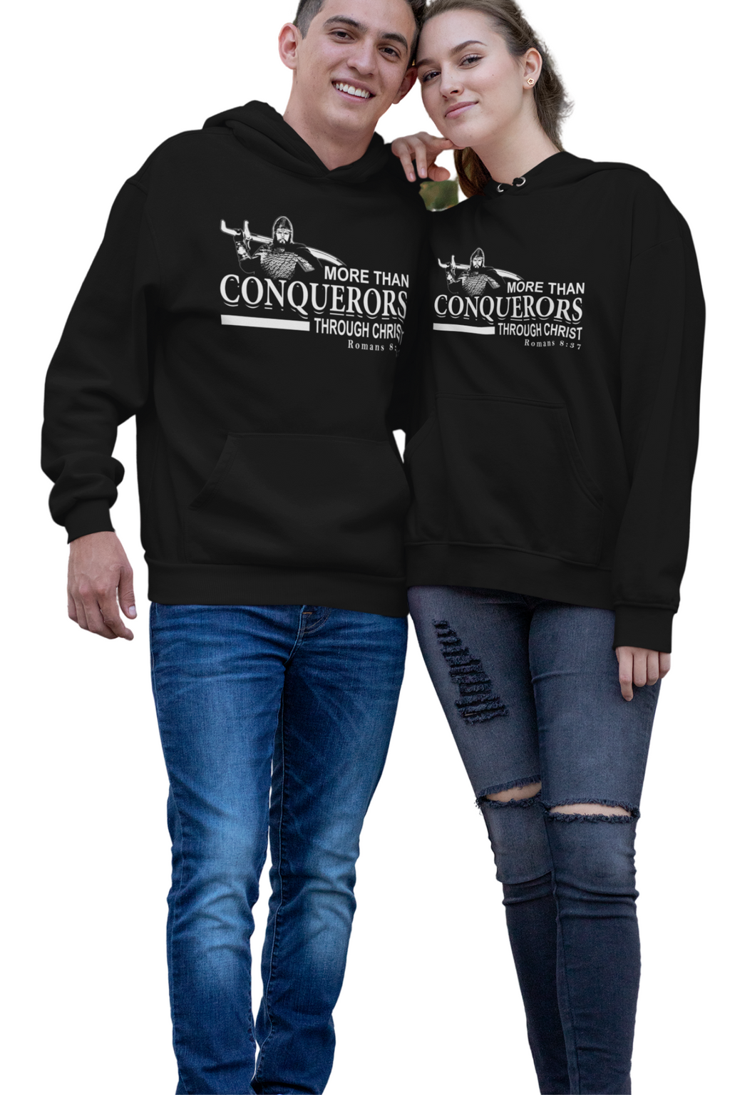 Romans 8:37 More Than Conquerors Christian hoodie — DKINGDOMFASHIONS.