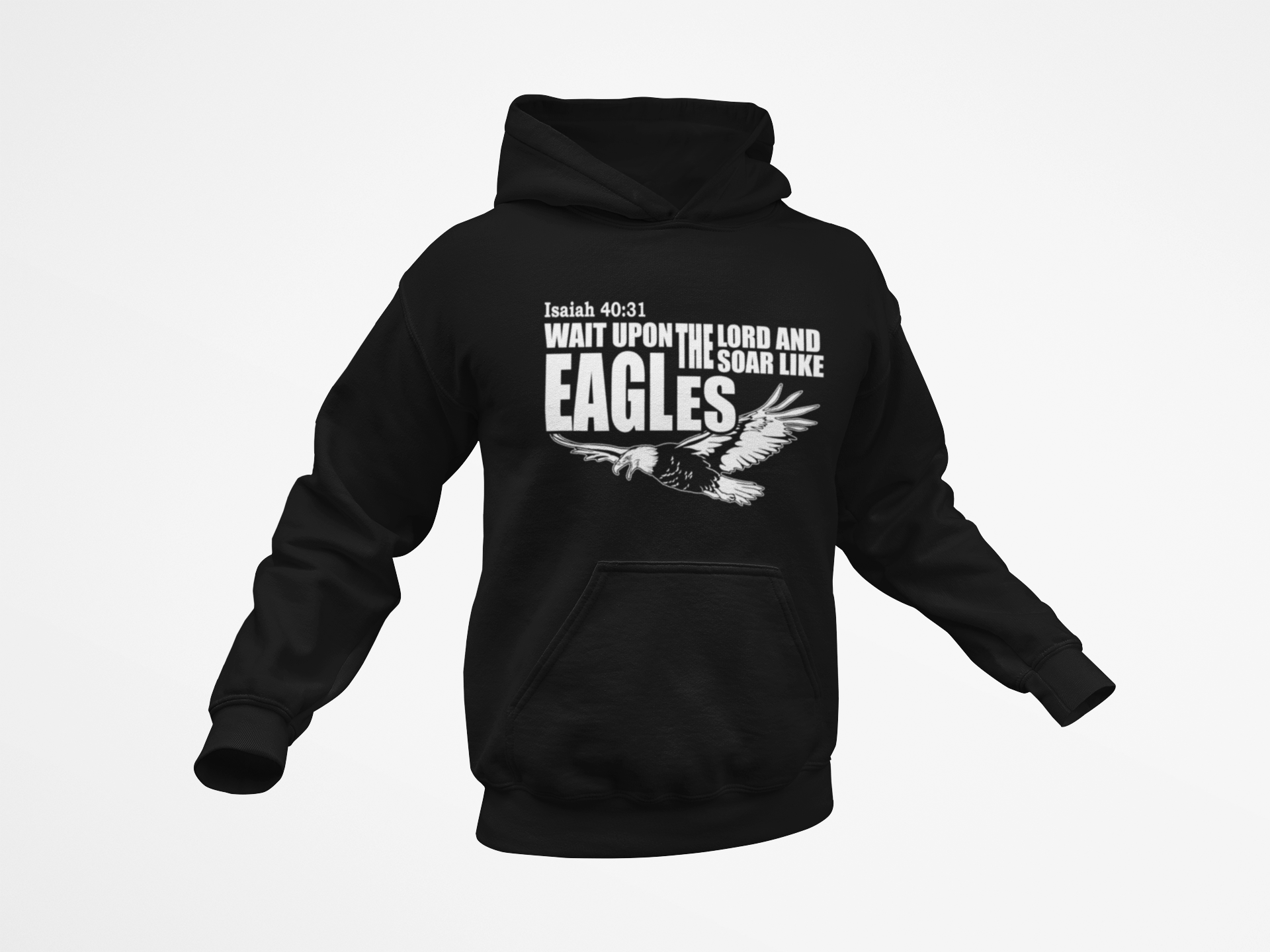 EAGLES LADIES  BLACK HOODIE.