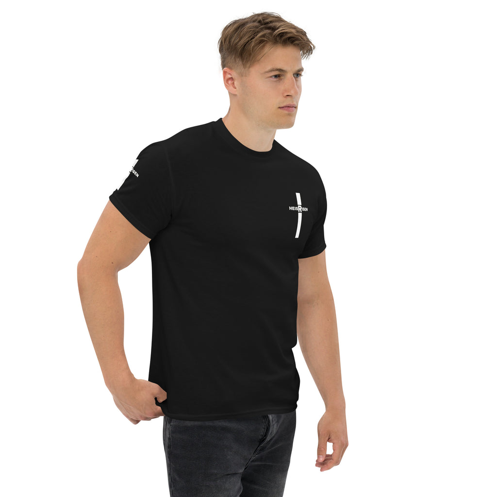 Black Christian resurrection T‑shirt with HE IS RISEN design inspired by 1 Peter 1:3.