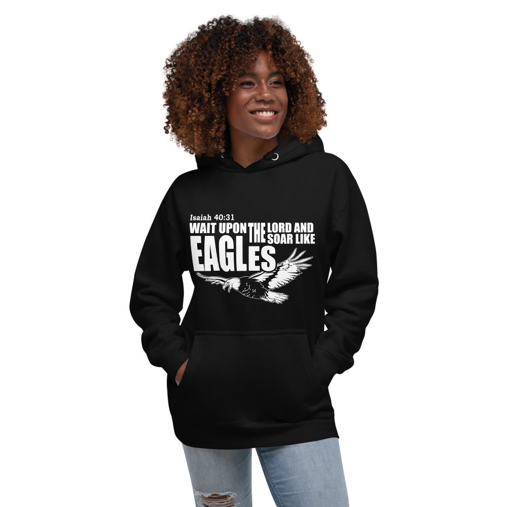 EAGLES LADIES  BLACK HOODIE.
