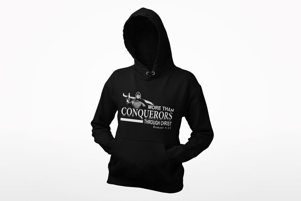 Romans 8:37 More Than Conquerors Christian hoodie — DKINGDOMFASHIONS.