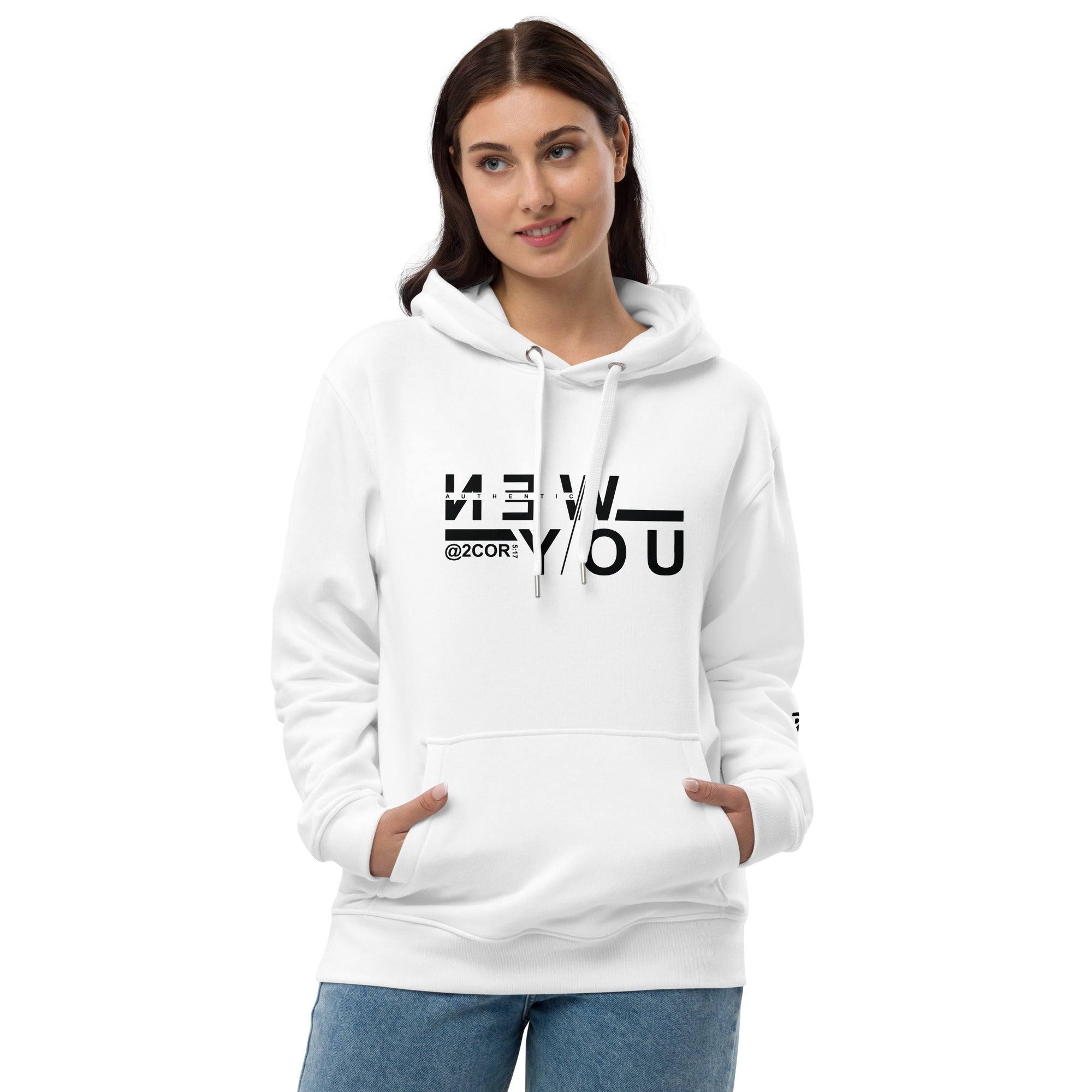 "AUTHENTIC NEW YOU" WOMEN'S PREMIUM ECO HOODIE.