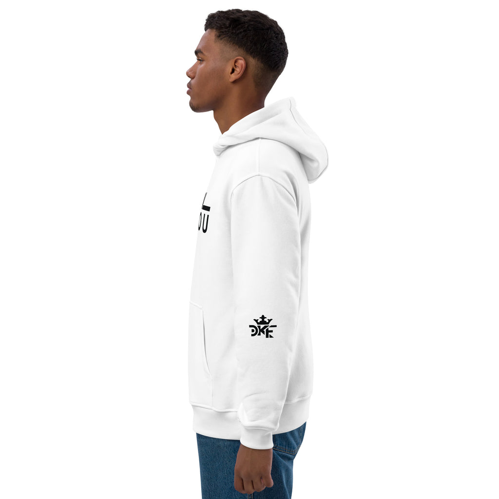 2 Corinthians 5:17 eco hoodie made from organic cotton and recycled polyester, Christian streetwear design by DKINGDOMFASHIONS.

