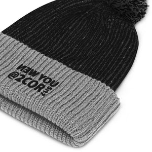 "AUTHENTIC NEW YOU" POM-POM BEANIE.