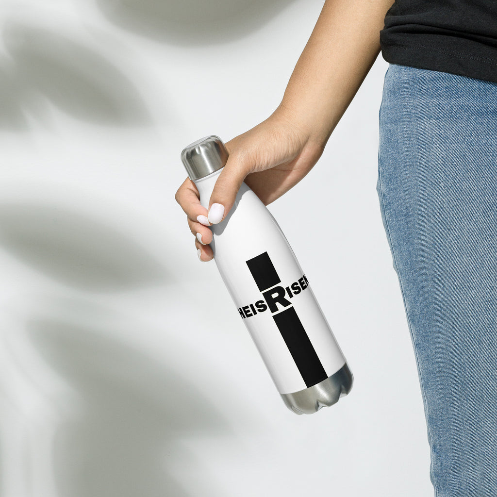 KINGDOMFASHIONS insulated Christian water bottle with resurrection message.
