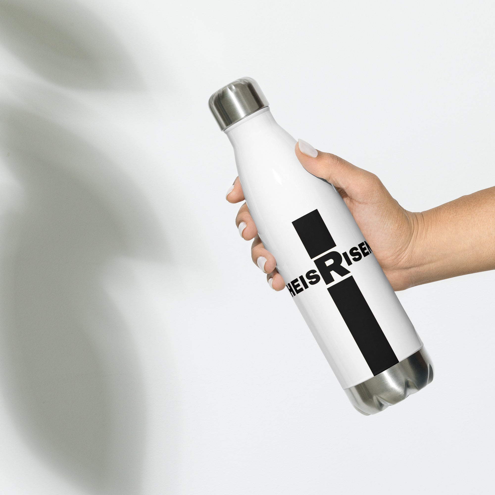 KINGDOMFASHIONS insulated Christian water bottle with resurrection message.