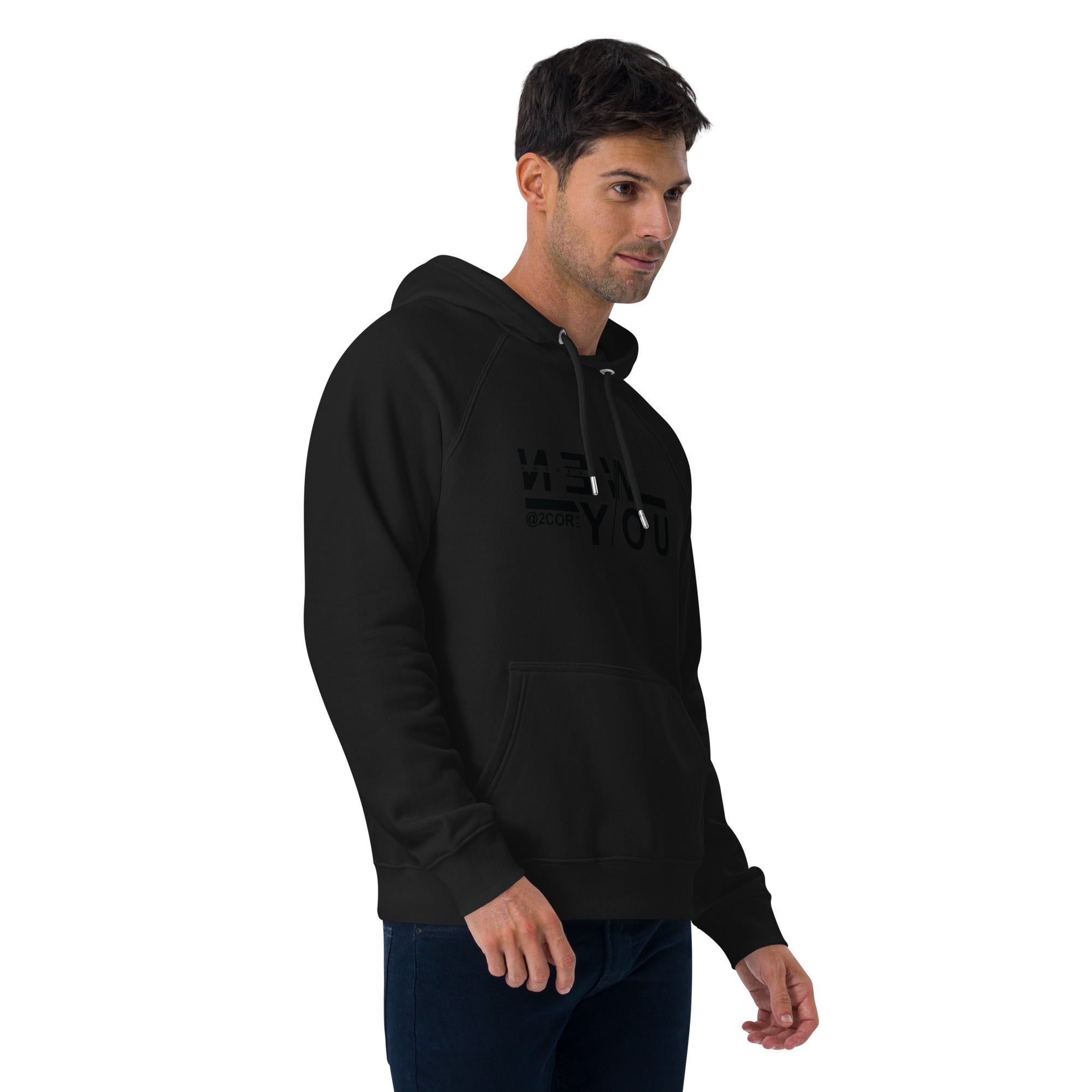 LIMITED RELEASE, NEW YOU MEN'S ECO RAGLAN HOODIE.