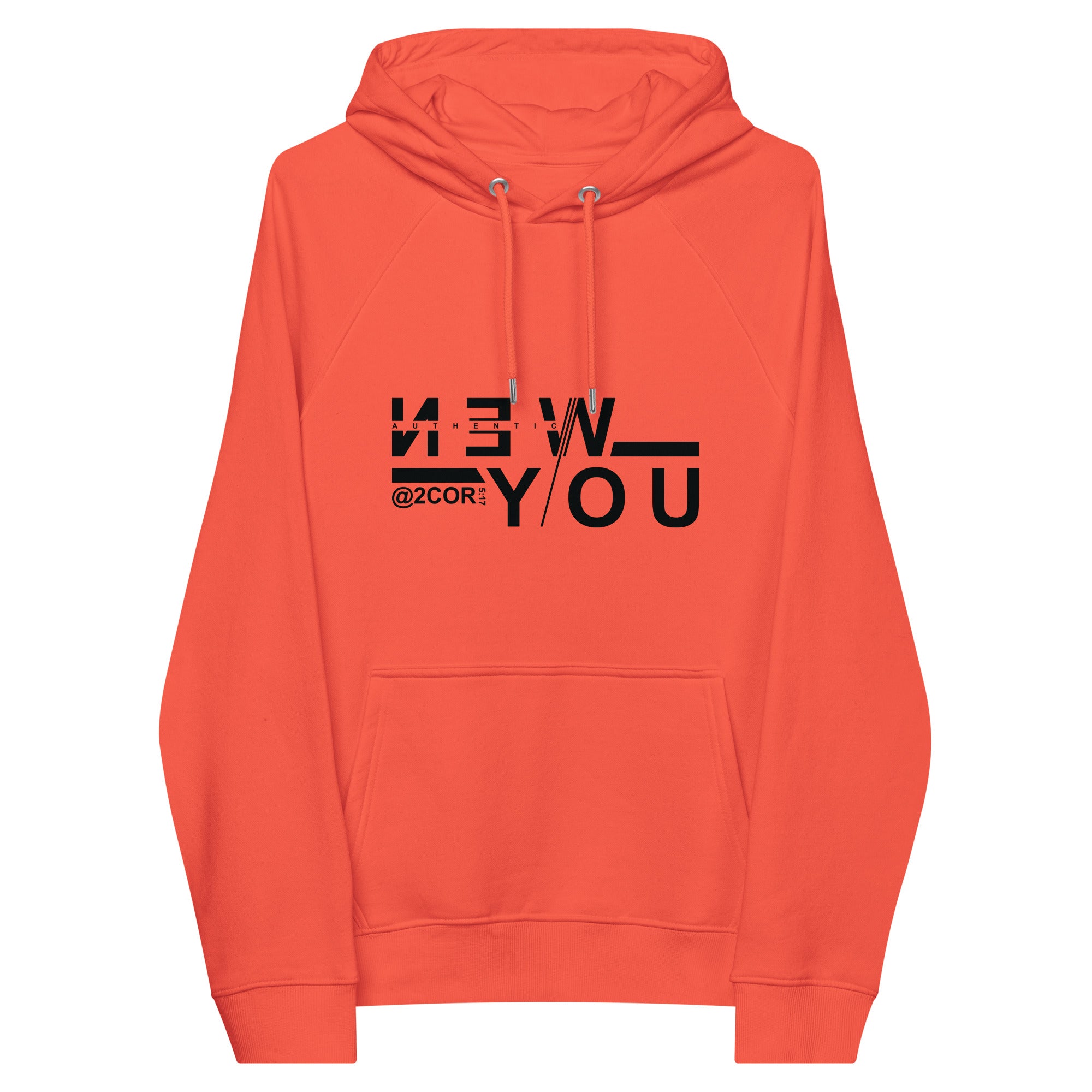 "AUTHENTIC NEW YOU" ECO RAGLAN HOODIE.