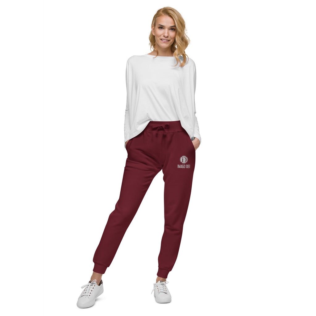 LADIES EMBROIDERY IMGO DEI FLEECE SWEATPANTS.