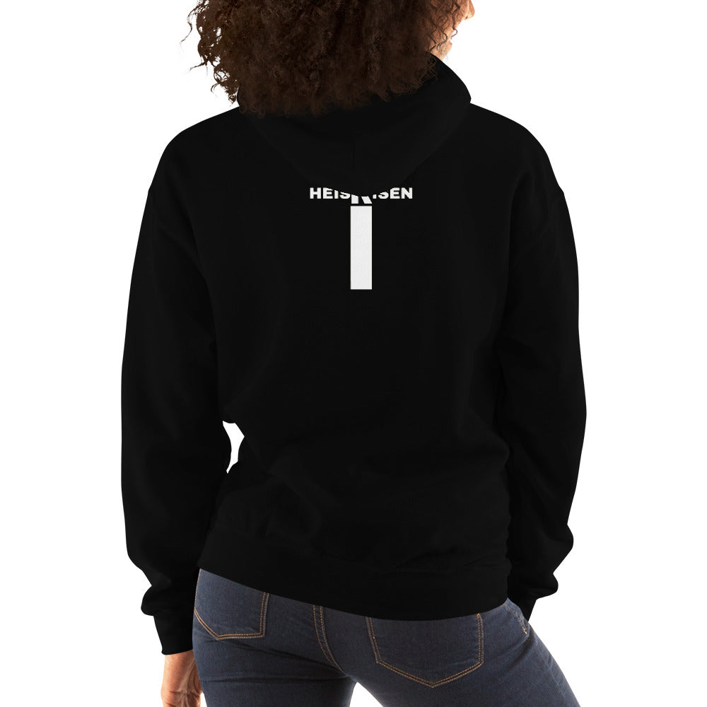 Black women’s Christian resurrection hoodie with Praise God for a Living Hope and 1 Peter 1:3.