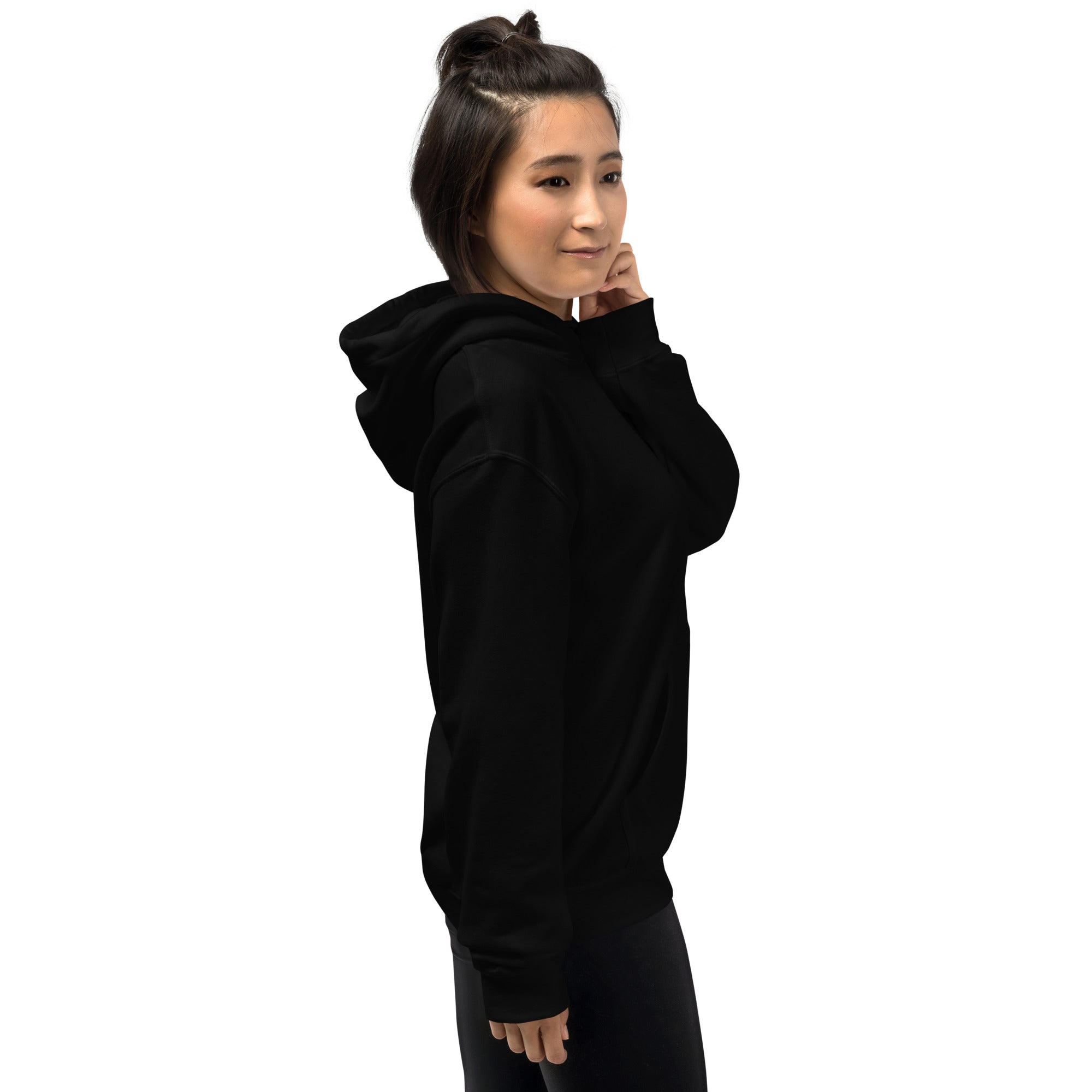 Black women’s Christian resurrection hoodie with Praise God for a Living Hope and 1 Peter 1:3.