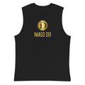 LIMITED RELEASE, MEN'S BLACK IMAGO DEI SLEEVELESS TANK.