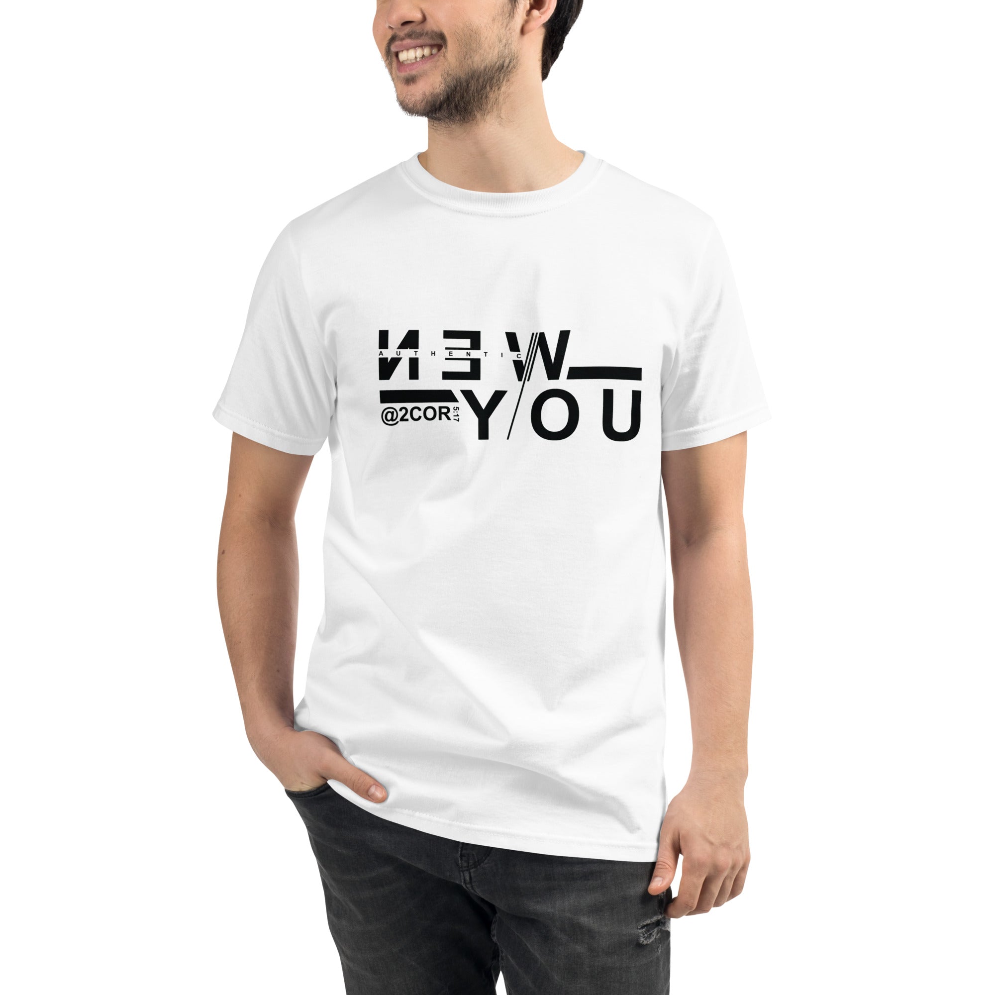 NEW YOU MEN'S ORGANIC T-SHIRT.