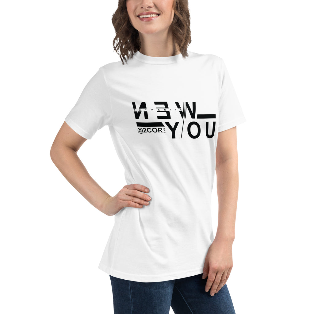 "AUTHENTIC NEW YOU" WOMEN'S ORGANIC T-SHIRT.