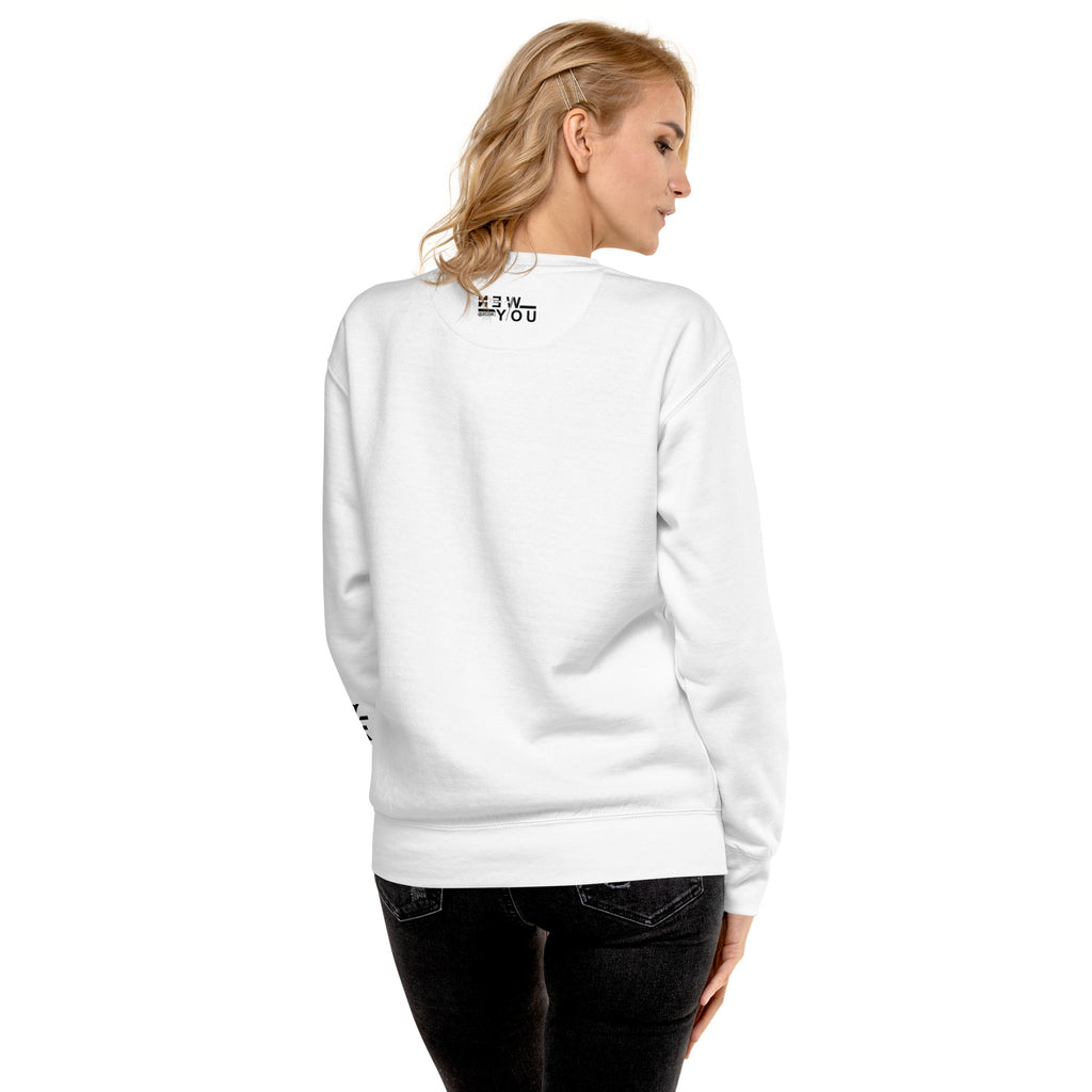 2 Corinthians 5:17 premium sweatshirt with Christian streetwear design by DKINGDOMFASHIONS.