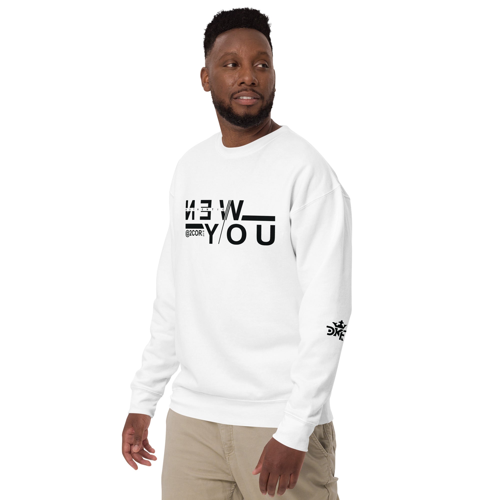 Christian streetwear apparel featuring DKINGDOMFASHIONS’ 2 Corinthians 5:17 New Creation design in a premium, soft‑fit silhouette