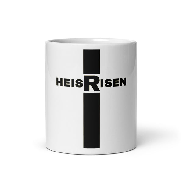 White glossy mug