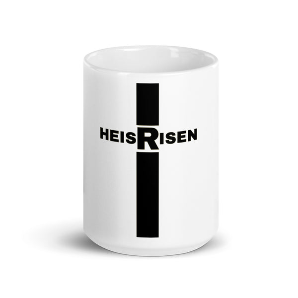 White glossy mug