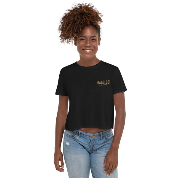EMBROIDERY CROP TEE.